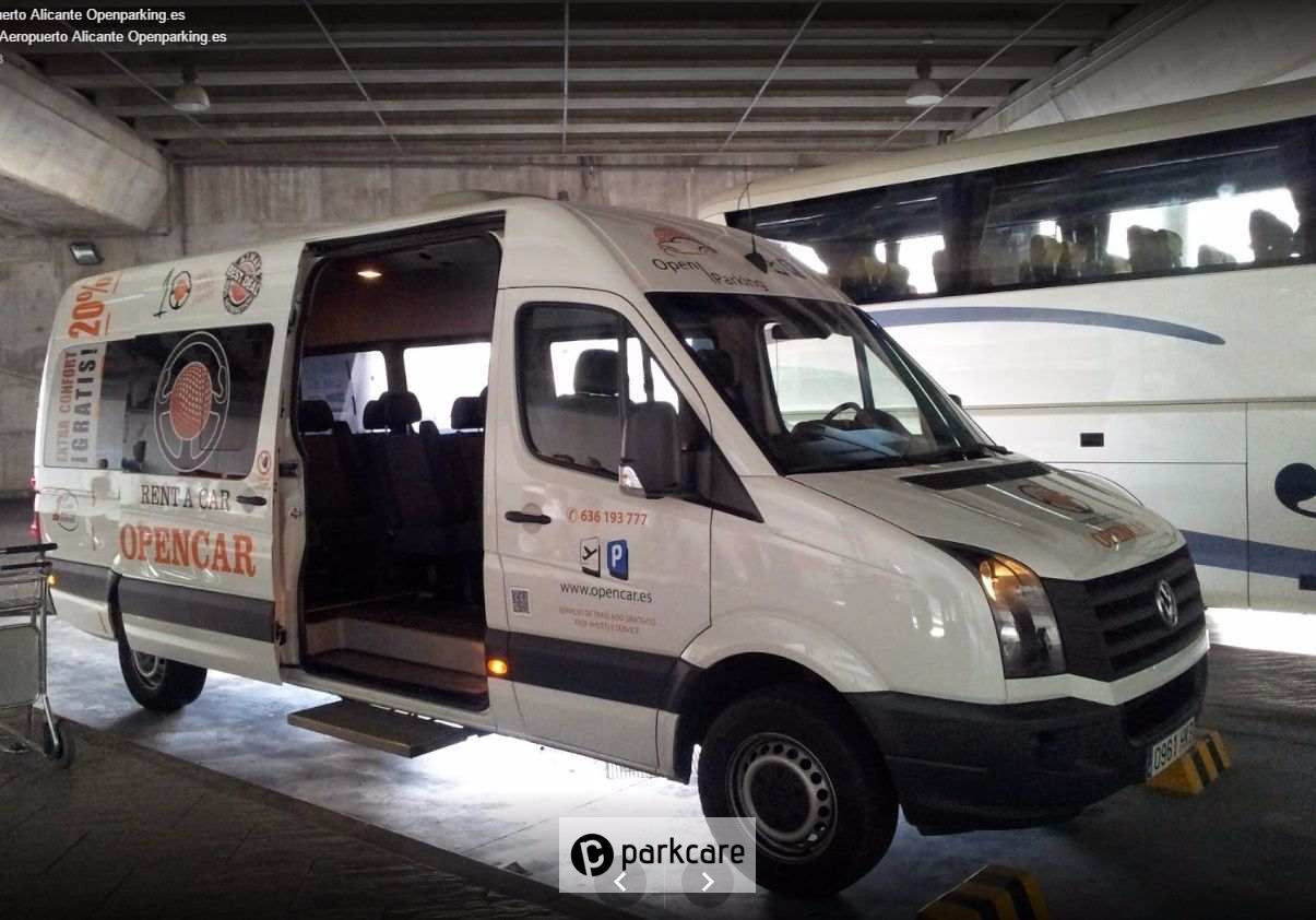 Servicio de transporte en minivan Open Parking Alicante