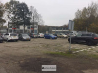 Weite Ansicht Parkplatz Parken Flughafen Groningen P2