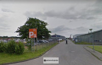 Parken Flughafen Groningen P3 Parkplatz weite Ansicht