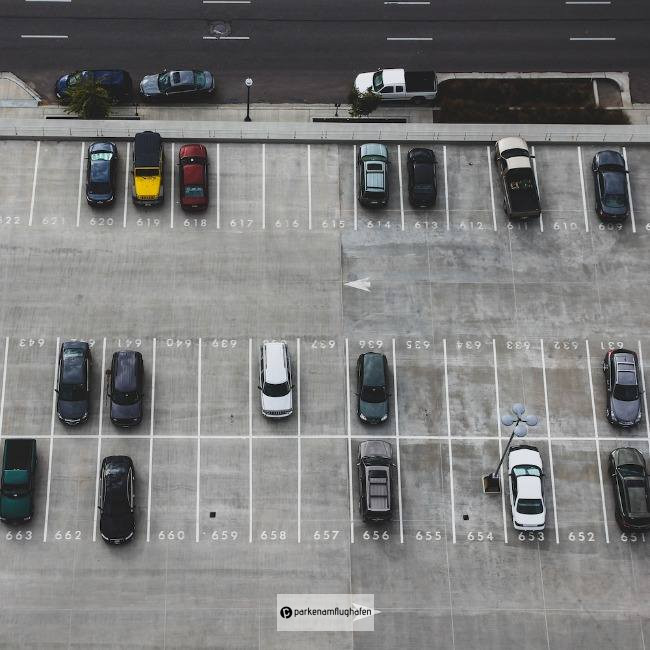 Vogelperspektive Parken auf Dach Car Parking Stuttgart