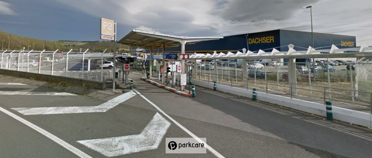 Seguridad de entrada Parking Aeropuerto Bilbao P2