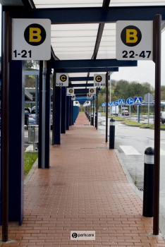 Señalización de las plazas de Parking Aeropuerto Santander P1