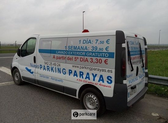 Vista adicional servicio de transfer Parking Parayas