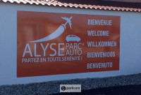 Panneau d'accueil d'Alyse Parc Auto Marseille