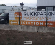 Panneau d'accueil de Quick Parking Marseille