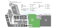 Carte montrant l'emplacement du Parking Aéroport Beauvais P2