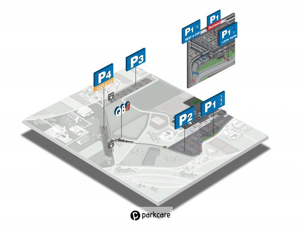 Carte de Parking P4 Aeroport Charleroi
