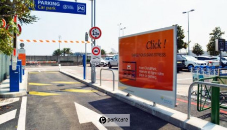 Parking Aéroport Nice P4 entrée du parking
