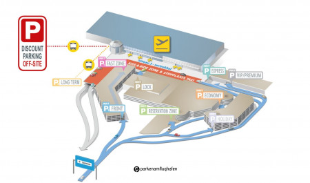 Parking Discount 1 Flughafen Brüssel Lageplan
