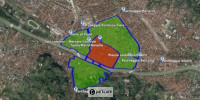Mappa della città di Firenze con zone di traffico, fornita da ParcheggioAeroportoFirenze