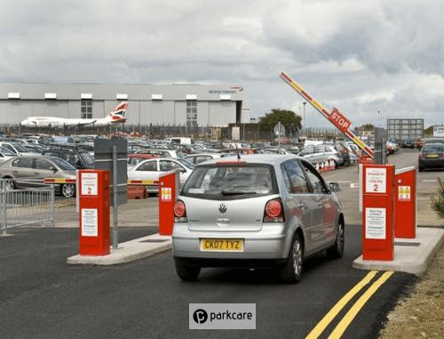 Cardiff Airport Highwayman Secure Parking car park entrance