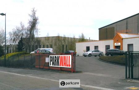 Parkwall Charleroi ingang hek