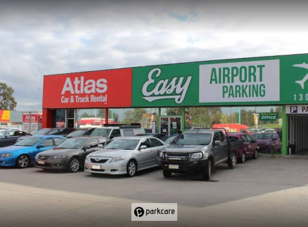 Outdoor parking spaces at Easy Airport Parking