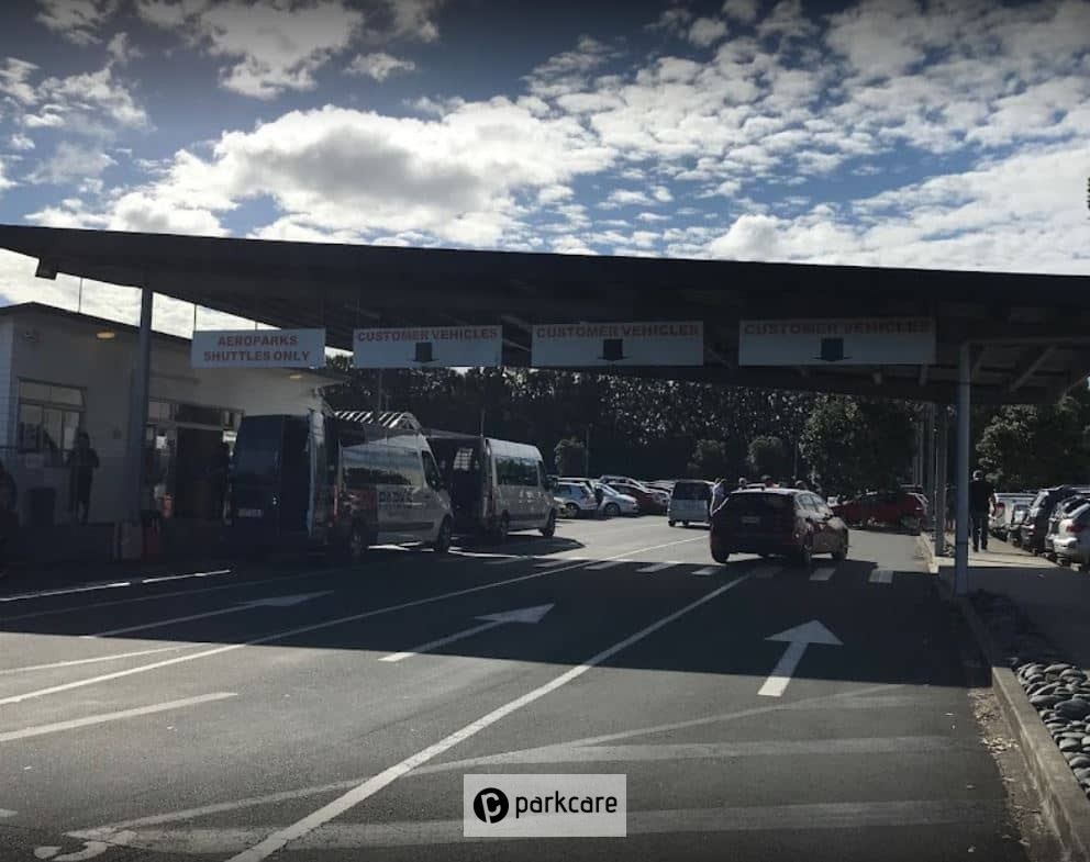 Entrance to Aeroparks Auckland car park