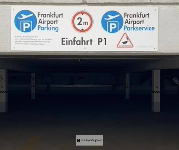 Airport Parkservice Frankfurt Zufahrt zur Tiefgarge