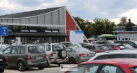 Parken Flughafen Memmingen P1 Parkfläche Seitenansicht