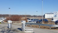 Parken Flughafen Friedrichshafen P3 Einfahrt