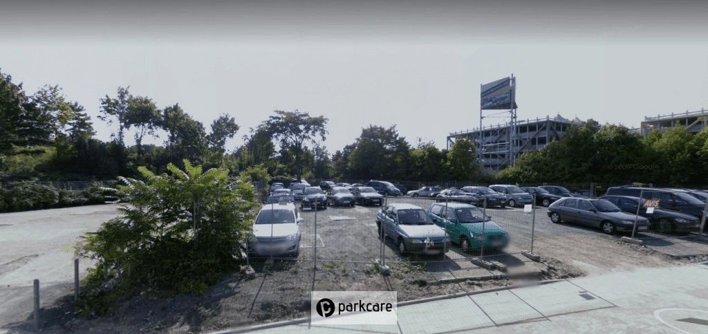 Overzichtsfoto parkeerterrein Airportparking Düsseldorf